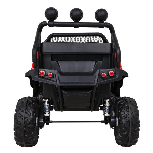 Mercedes Benz Unimog dla dzieci Terenowy Czerwony + Napęd 4x4 + Pilot