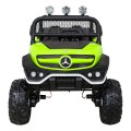 Mercedes Benz Unimog dla dzieci Zielony + Napęd 4x4 + Pilot + Bagażnik + Wolny Start + MP3 LED