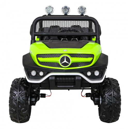 Mercedes Benz Unimog dla dzieci Zielony + Napęd 4x4 + Pilot + Bagażnik + Wolny Start + MP3 LED