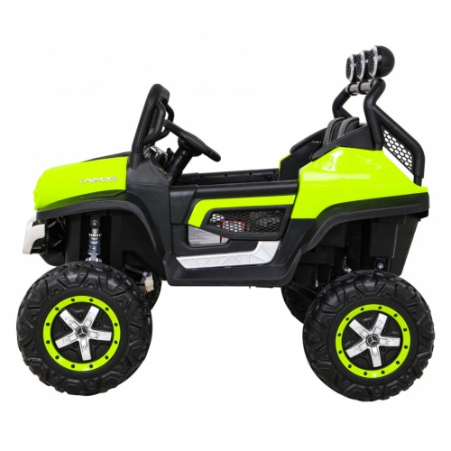 Mercedes Benz Unimog dla dzieci Zielony + Napęd 4x4 + Pilot + Bagażnik + Wolny Start + MP3 LED