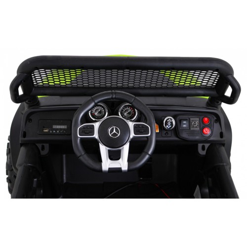 Mercedes Benz Unimog dla dzieci Zielony + Napęd 4x4 + Pilot + Bagażnik + Wolny Start + MP3 LED