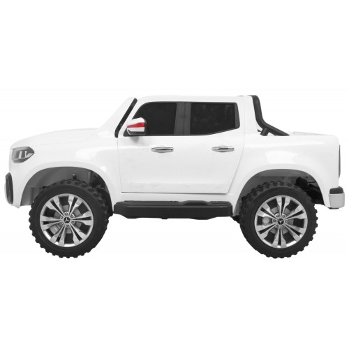 Mercedes Benz X-Class dla dzieci Biały Pickup + Pilot + Napęd 4x4