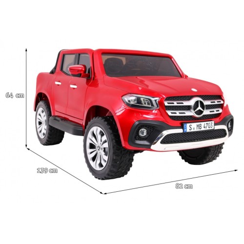 Mercedes Benz X-Class dla dzieci Lakier Czerwony Pickup