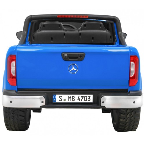 Mercedes Benz X-Class dla dzieci Niebieski + Pilot + Napęd 4x4 + MP4 + Bagażnik + LED + EVA