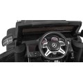 Auto Mercedes G63 6x6 dla dzieci Czarny + 2 Pedały gazu + Regulacja siedzenia + Audio LED + Bagażnik + Kufer dla rodzica