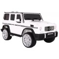 Auto na akumulator Mercedes AMG G65 dla dzieci Biały + Lakierowany + Bagażnik + Światła Dźwięki