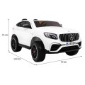 Auto Mercedes GLC 63S dla dzieci Biały SUV + Napęd 4x4