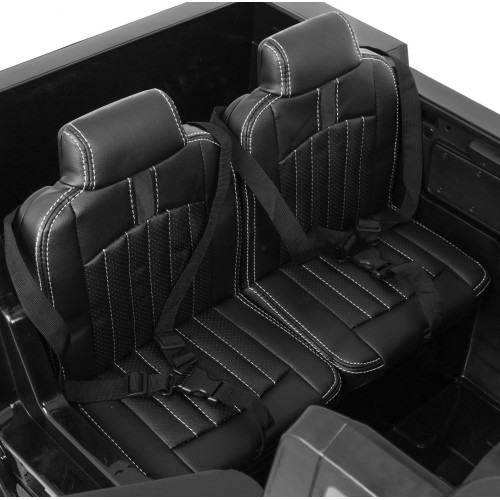 Auto na akumulator Mercedes-Benz Zetros dla dzieci Czarny + 2-osobowy + Bagażnik + Pilot