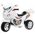 Motorek Trójkołowy BJX-088 elektryczny dla najmłodszych Biały + Dźwięki + Światła