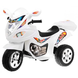 Motorek Trójkołowy BJX-088 elektryczny dla najmłodszych Biały + Dźwięki + Światła