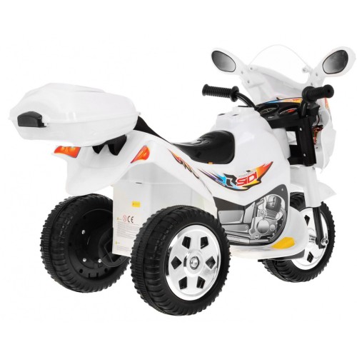 Motorek Trójkołowy BJX-088 elektryczny dla najmłodszych Biały + Dźwięki + Światła