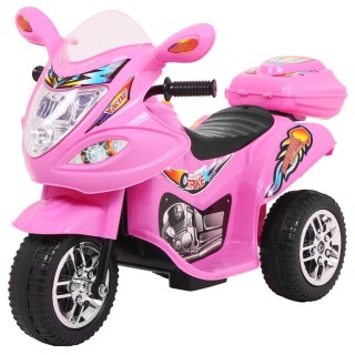 Motorek Trójkołowy BJX-088 elektryczny dla najmłodszych Różowy + Dźwięki + Światła