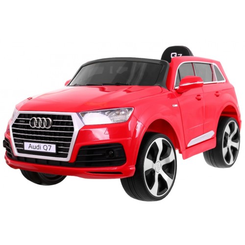 Audi Q7 Lift na akumulator dla dzieci Czerwony + Pilot + Wolny Start + EVA + Ekoskóra + MP3 LED