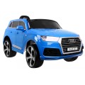 Audi Q7 Lift na akumulator dla dzieci Lakier Niebieski + Pilot + Wolny Start + EVA + MP3 LED
