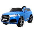 Audi Q7 Lift na akumulator dla dzieci Lakier Niebieski + Pilot + Wolny Start + EVA + MP3 LED