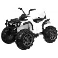 Quad ATV na akumulator dla dzieci Biały + Koła EVA + Radio MP3 + LED + Wolny Start