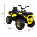 Pojazd Quad ATV Desert Żółty