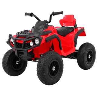 Quad ATV Air na akumulator dla dzieci Czerwony+ Koła pompowane + Radio MP3 + Wolny Start