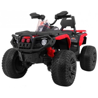 Quad Maverick 4x4 Elektryczny Pojazd dla dzieci Czerwony + Koła EVA + Panel audio + LED