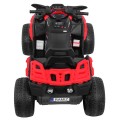 Quad Maverick 4x4 Elektryczny Pojazd dla dzieci Czerwony + Koła EVA + Panel audio + LED