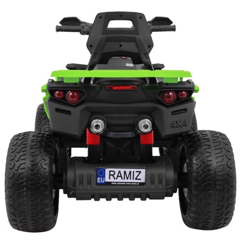 Quad Maverick 4x4 Elektryczny Pojazd dla dzieci Zielony + Koła EVA + Panel audio + LED