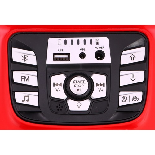 Quad na akumulator Sport Run dla dzieci Czerwony + Napęd 4x4 + LED + Radio MP3