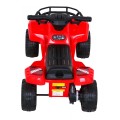 Quad Storm na akumulator dla dzieci Czerwony + Silnik 25W + MP3 USB + LED