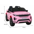 Range Rover Evoque na akumulator dla dzieci Różowy SUV + Pilot