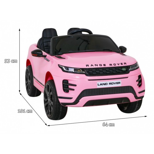 Range Rover Evoque na akumulator dla dzieci Różowy SUV + Pilot
