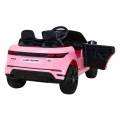 Range Rover Evoque na akumulator dla dzieci Różowy SUV + Pilot