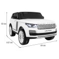 Range Rover HSE 2-osobowe Autko dla dzieci Biały SUV + Pilot