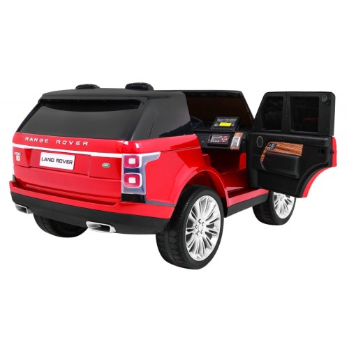 Range Rover HSE Lakierowane Autko dla 2 dzieci Czerwony + Pilot + 5-pkt pasy + Panel audio + LED