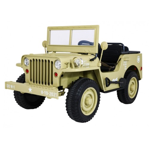 Autko Wojskowe Retro dla 3 dzieci Matcha 4x4