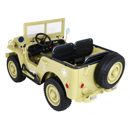 Autko Wojskowe Retro dla 3 dzieci Matcha 4x4