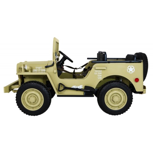 Autko Wojskowe Retro dla 3 dzieci Matcha 4x4