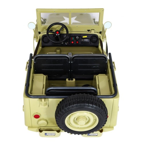 Autko Wojskowe Retro dla 3 dzieci Matcha 4x4