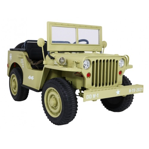 Autko Wojskowe Retro dla 3 dzieci Matcha 4x4