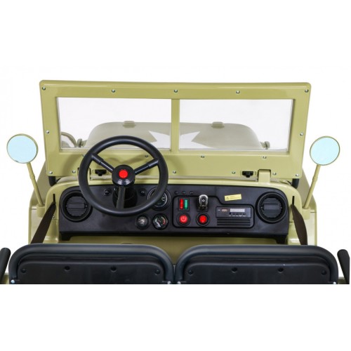 Autko Wojskowe Retro dla 3 dzieci Matcha 4x4