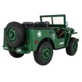 Autko Wojskowe Retro dla 3 dzieci Zielony Jeep Willys