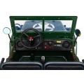 Autko Wojskowe Retro dla 3 dzieci Zielony Jeep Willys