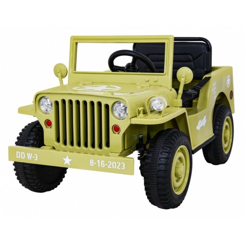 Autko Wojskowe Retro dla dzieci Beżowy + Napęd 4x4