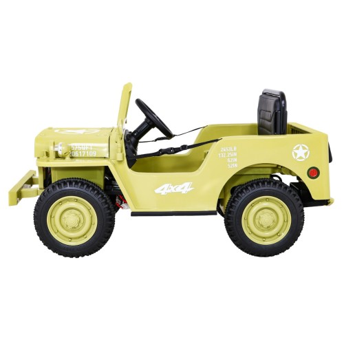 Autko Wojskowe Retro dla dzieci Beżowy + Napęd 4x4