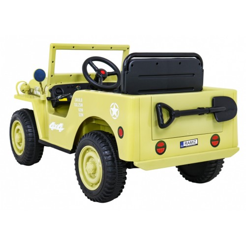 Autko Wojskowe Retro dla dzieci Beżowy + Napęd 4x4