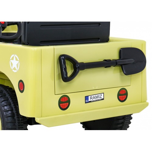 Autko Wojskowe Retro dla dzieci Beżowy + Napęd 4x4