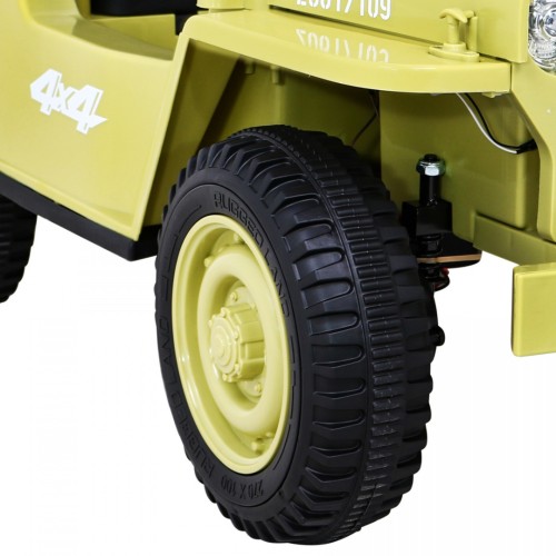 Autko Wojskowe Retro dla dzieci Beżowy + Napęd 4x4