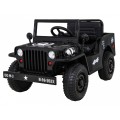 Autko Wojskowe Retro dla dzieci Czarny + Napęd 4x4