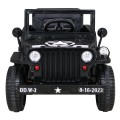 Autko Wojskowe Retro dla dzieci Czarny + Napęd 4x4