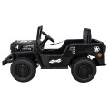 Autko Wojskowe Retro dla dzieci Czarny + Napęd 4x4