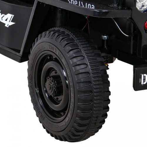 Autko Wojskowe Retro dla dzieci Czarny + Napęd 4x4