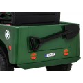 Autko Wojskowe Retro dla dzieci Zielony + Napęd 4x4 + Pilot + 2 Bagażniki
